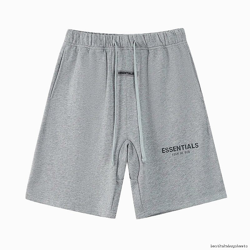 ESSENTIALS Simple Grey Sports Shorts