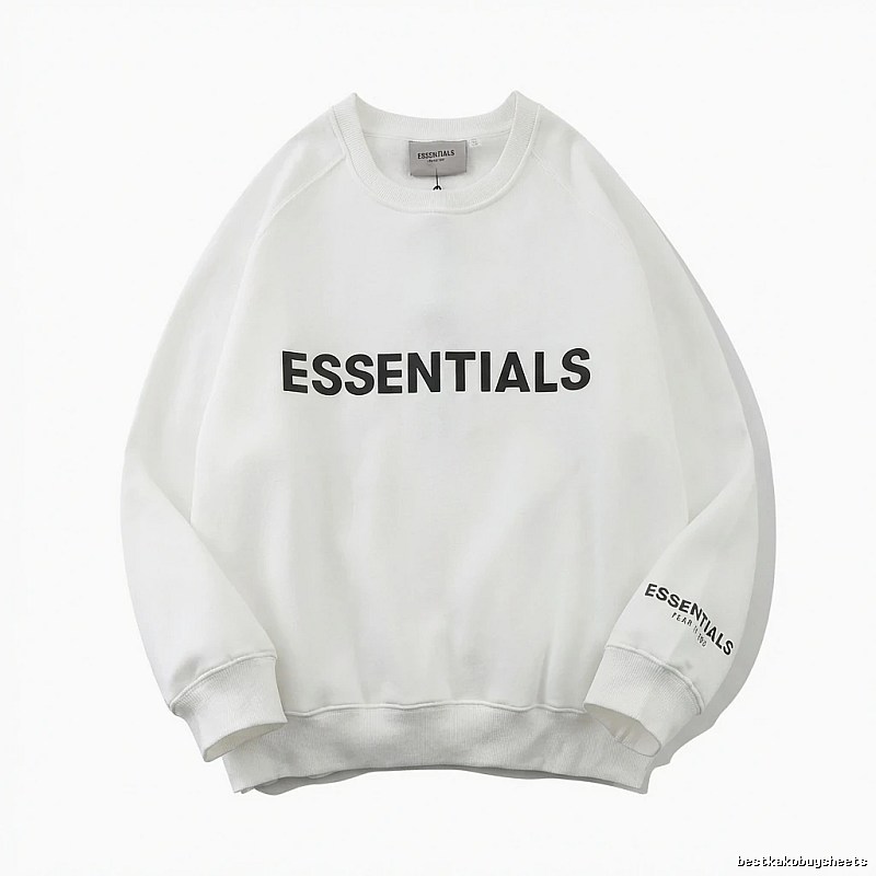 ESSENTIALS Simple Style White Sweatshirt
