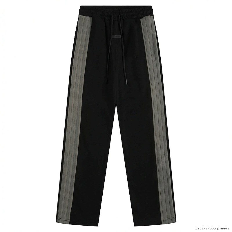 ESSENTIALS striped casual black pants