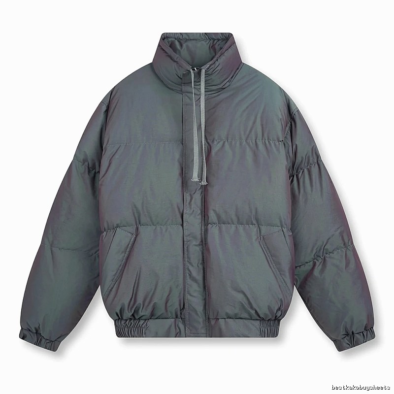 ESSENTIALS trendy and cool style dark gray cotton-padded coat