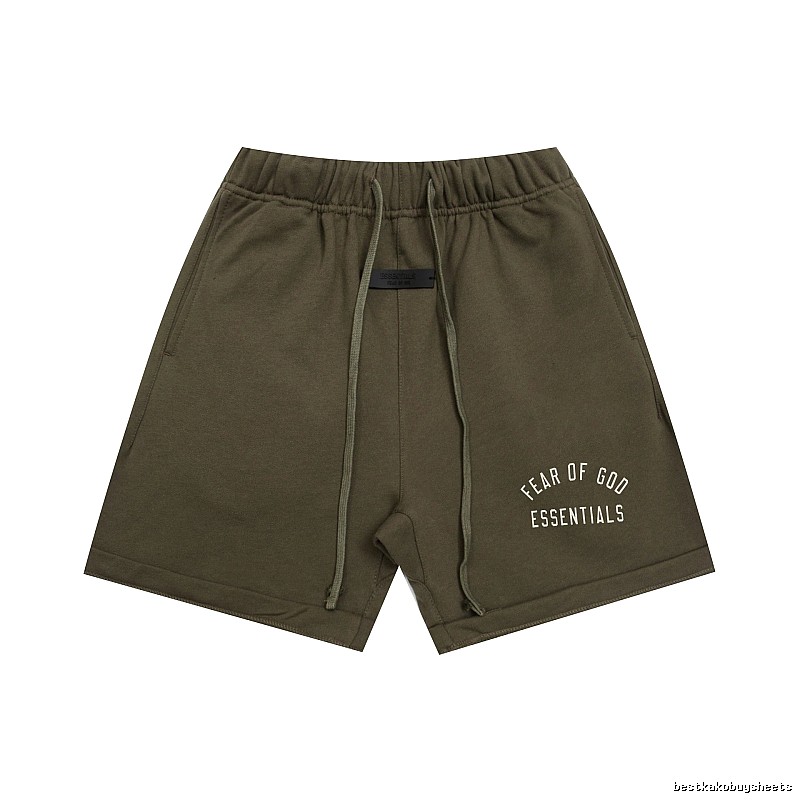ESSENTIALS trendy brand army green shorts