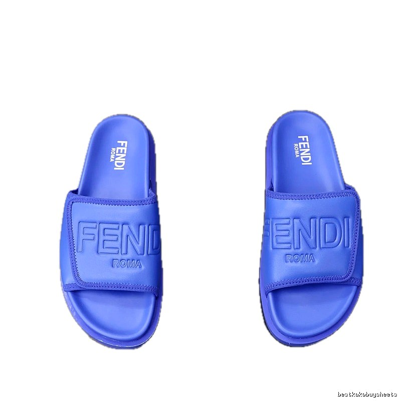 Fendi Roma Trendy Style Purple Slides