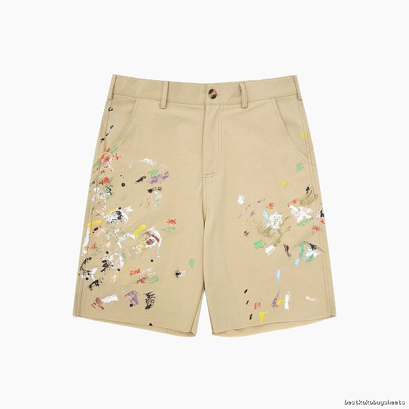 Gallery Dept Graffiti Style Khaki Shorts