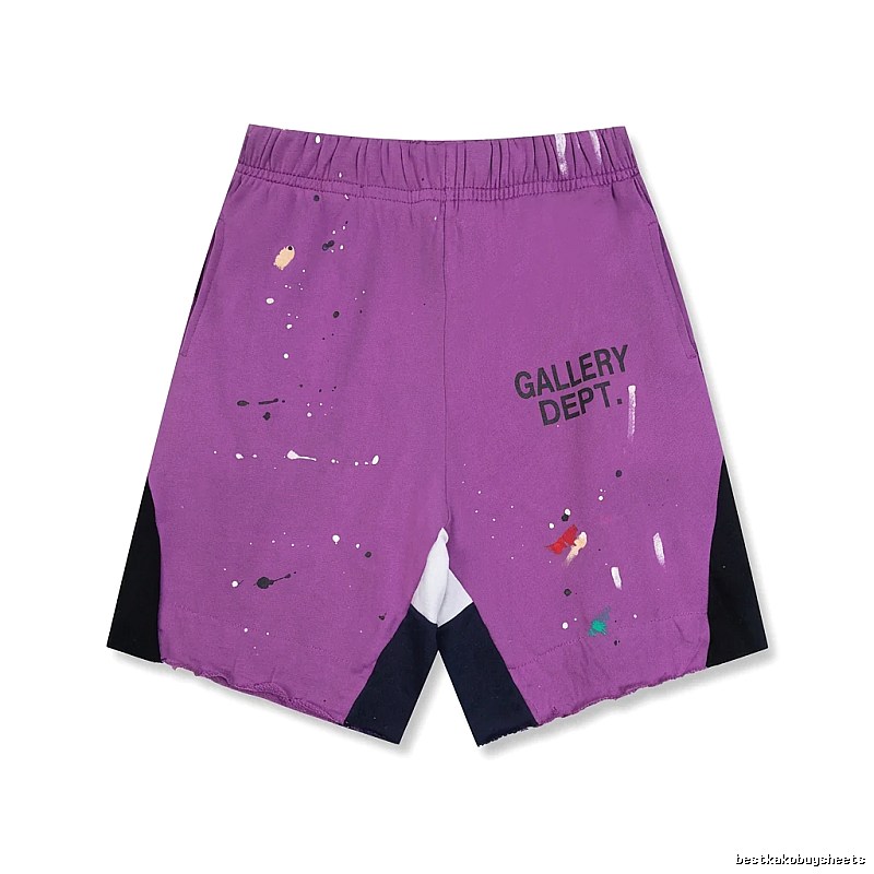 Gallery Dept Graffiti Style Purple Shorts