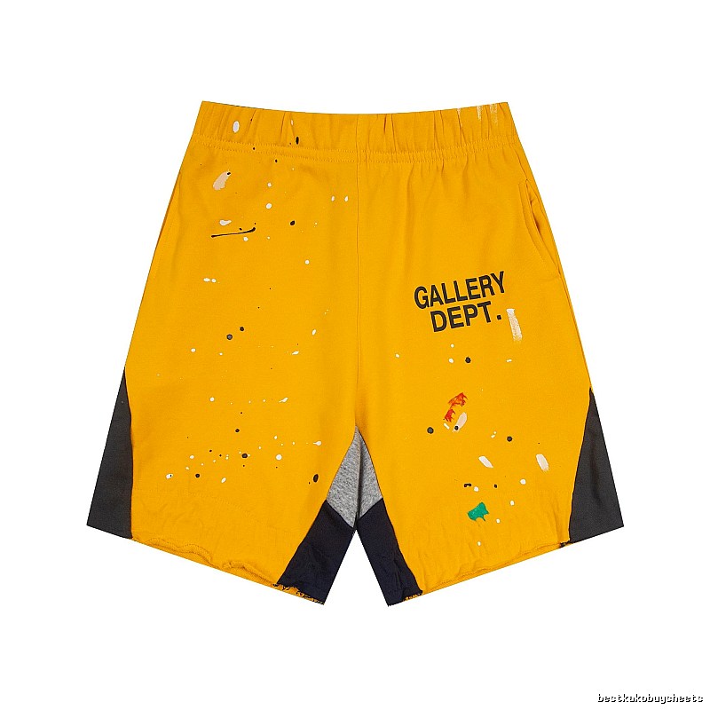 Gallery Dept. Graffiti-style Yellow Shorts