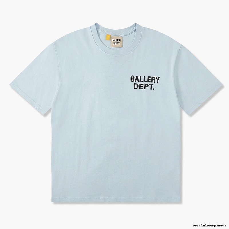 Gallery Dept Simple Style Light Blue T-shirt
