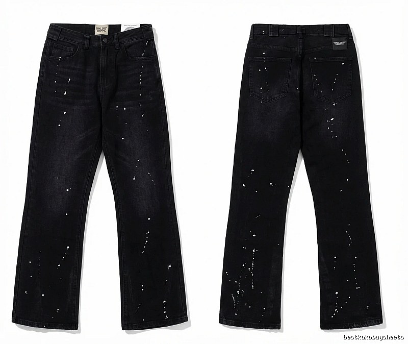 Gallery Dept Splatter-paint Style Black Jeans