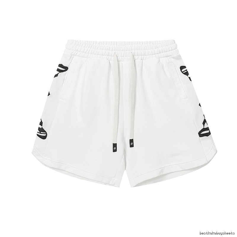 Godspeed Rhinestone Street Style White Shorts