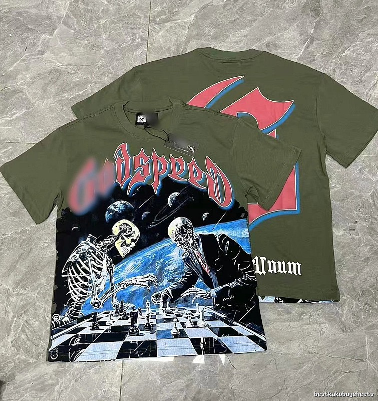 Godspeed Skull Duel Dark Style Army Green T-Shirt