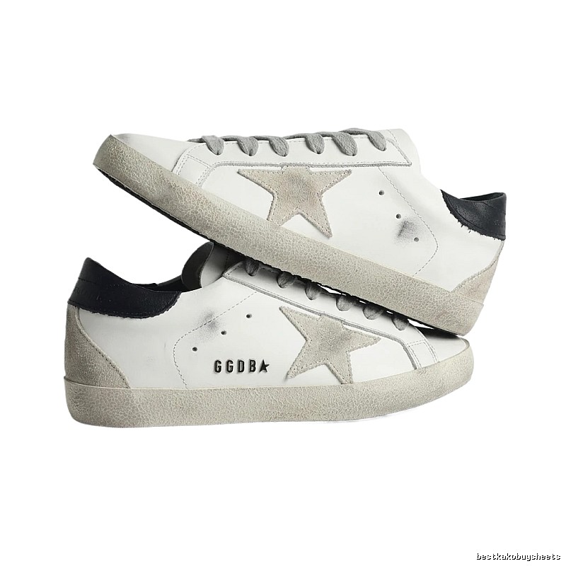 Golden Goose distressed white shoes