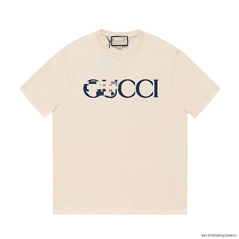 Gucci Classic Printed Casual Style Off-white Short Sleeve T-Shirt