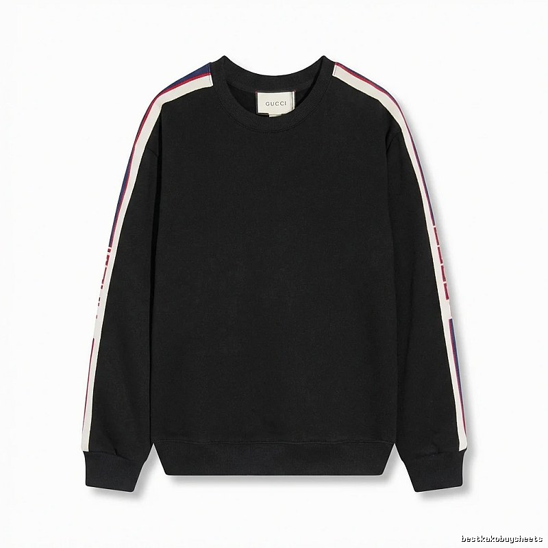 Gucci striped casual style black sweatshirt