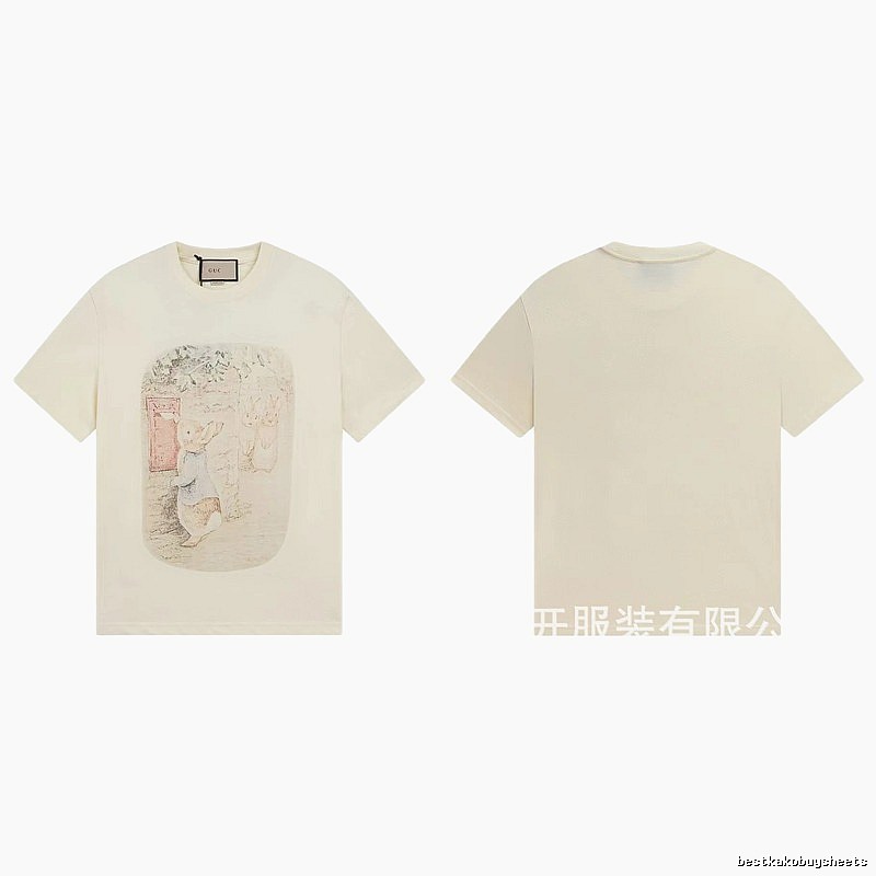 Gucci x Peter Rabbit Co-branded Vintage-style Off-white T-Shirt