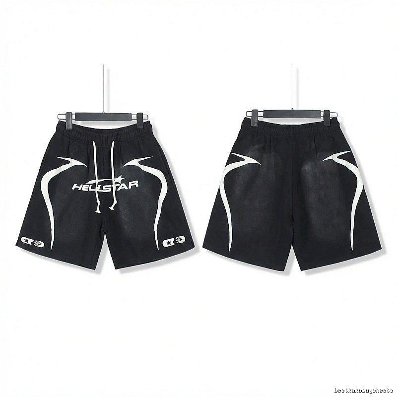 Hellstar dark style black shorts