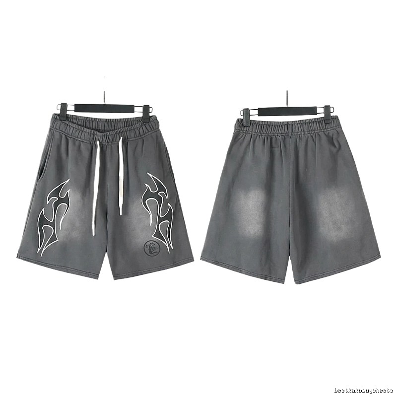 Hellstar Flame Wind Grey Shorts