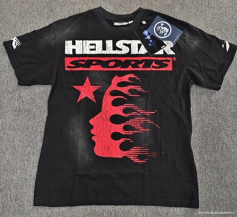 Hellstar Sports Street Style Black Short-sleeve T-shirt