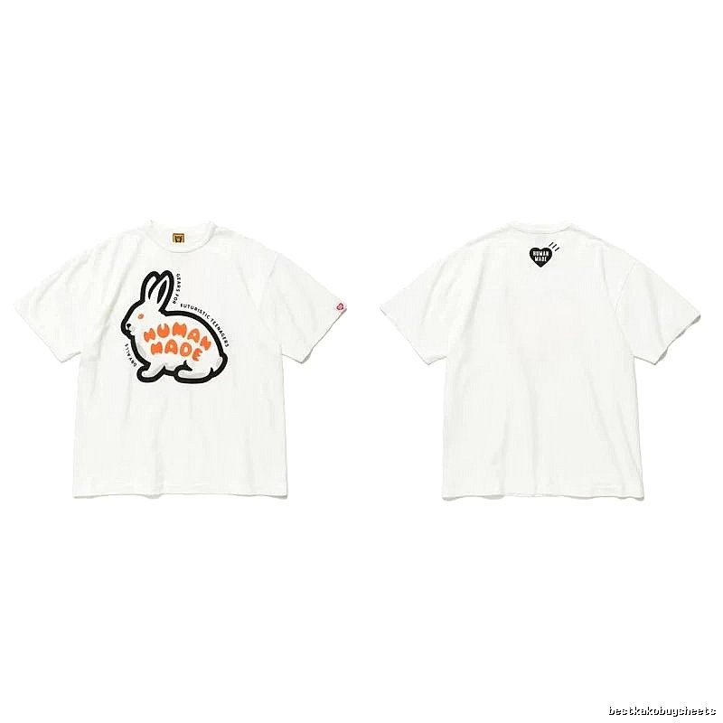 Human Made Daily Heart logo T-shirt Black Green Human with Visual Detail