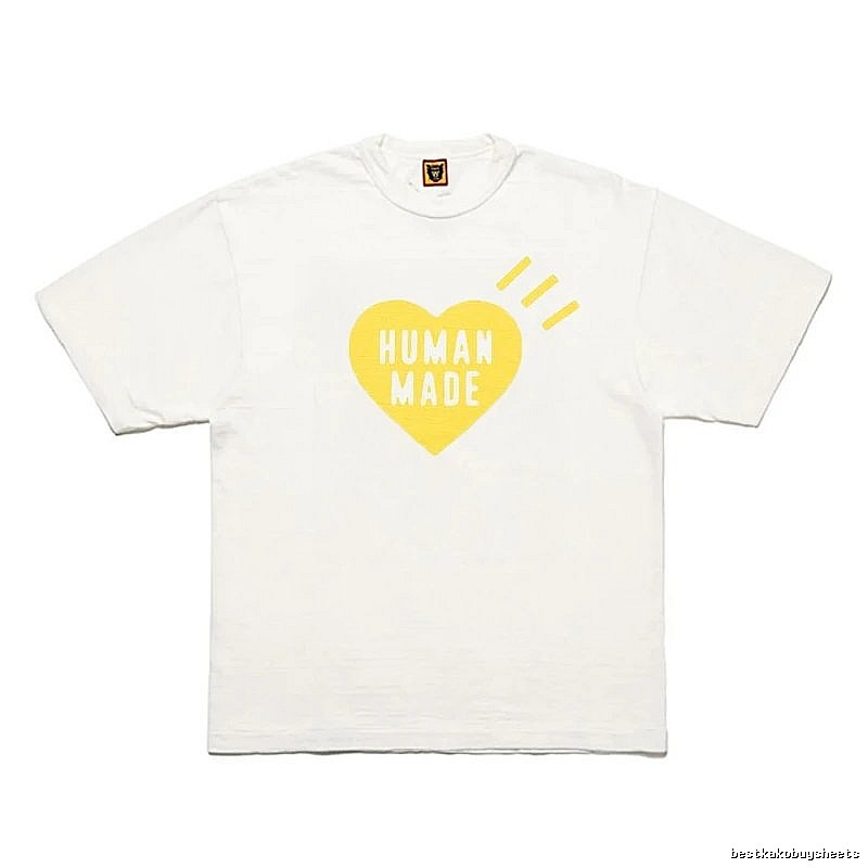 Human Made Monogram Heart logo T-shirt Black Green Human for Layered Styling