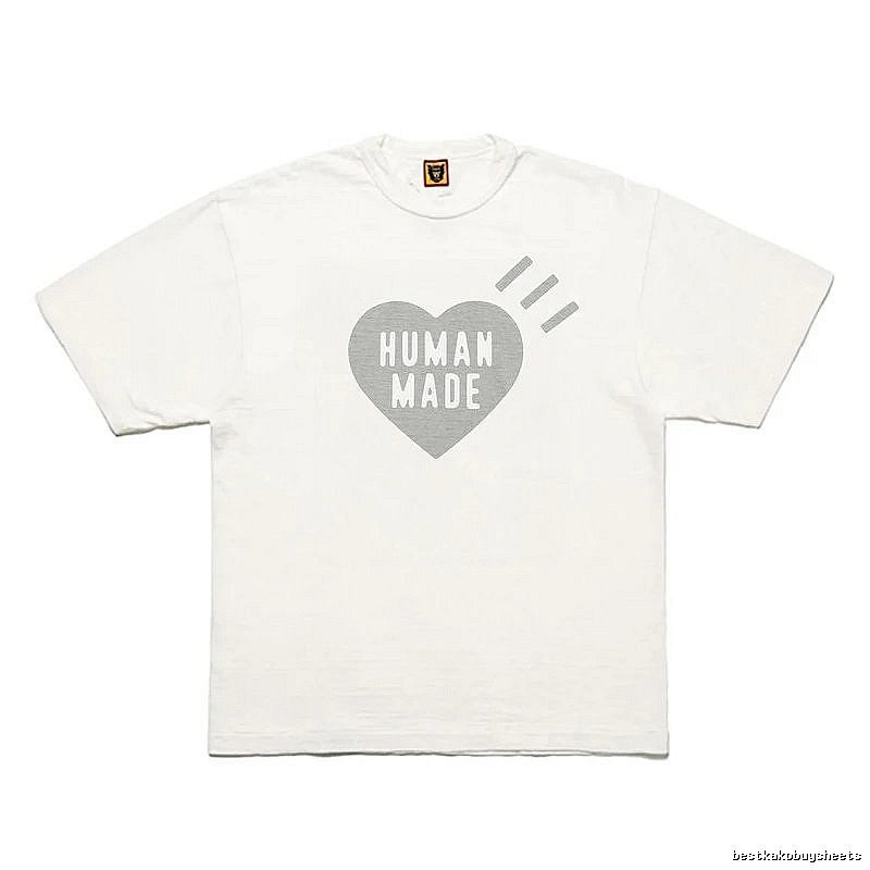 Human Made Statement Heart logo T-shirt Black Green Human for Easy Pairing