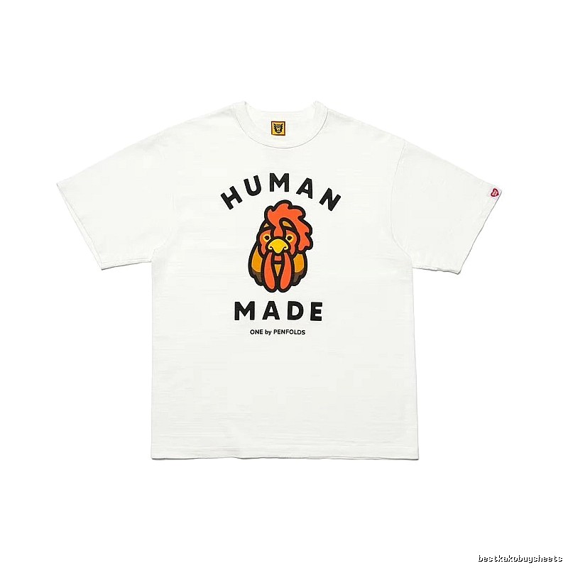 HUMAN MADE x Le Coq Sportif Co-branded Japanese Streetwear White T-Shirt