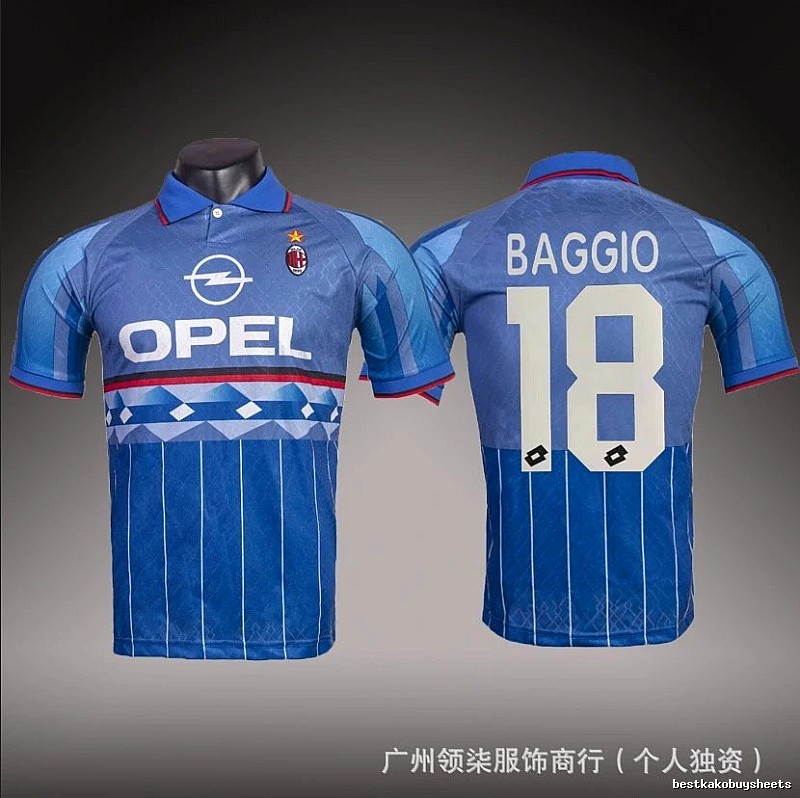 Inter Milan Lightweight Brehme #3 soccer jersey Blue Black Striped for Gift Ideas