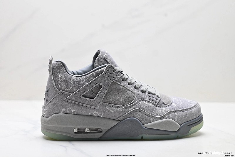 Jordan 4 Retro Style Grey Shoes