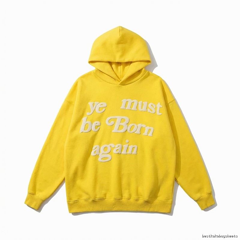 Kanye series retro yellow hoodie