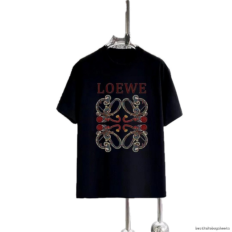 LOEWE Chinese Style Collection Vintage Black T-Shirt