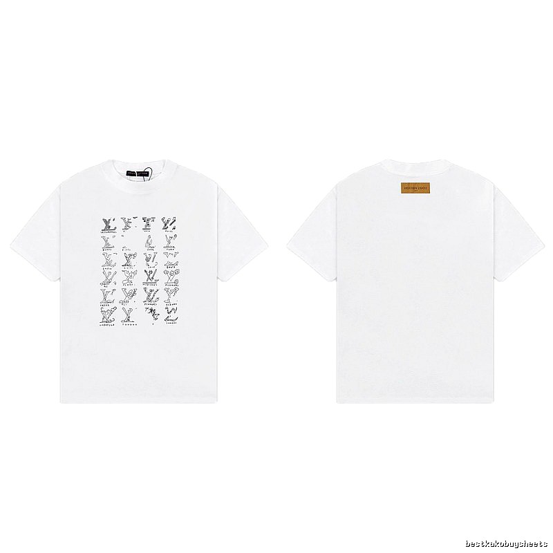 Louis Vuitton Graffiti Trend Style White T-Shirt