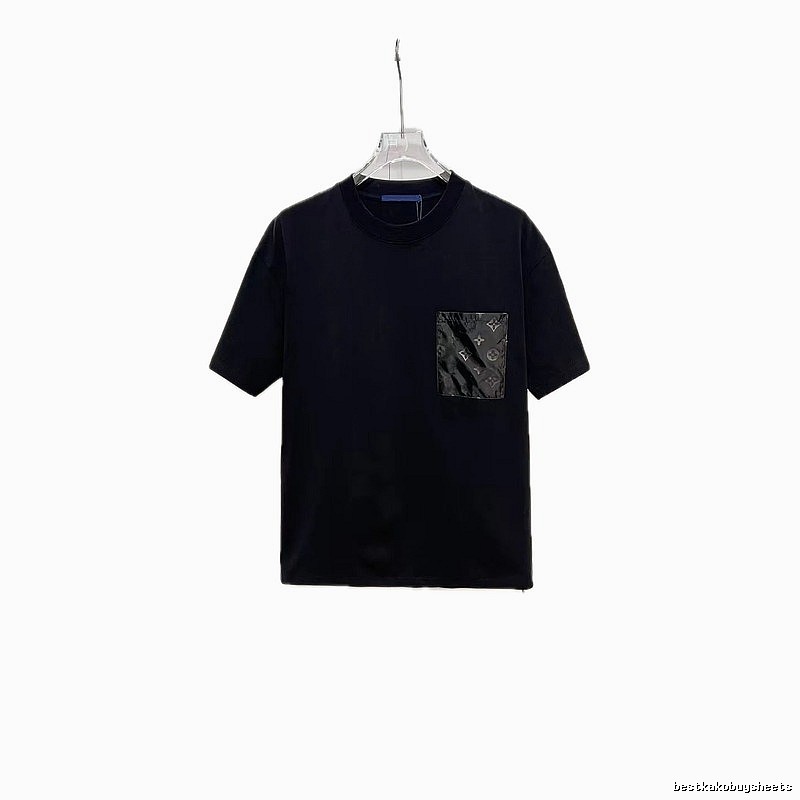Louis Vuitton Monogram Casual Style Black T-Shirt