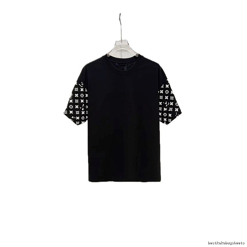 Louis Vuitton Monogram Trendy Black Short-Sleeve T-Shirt