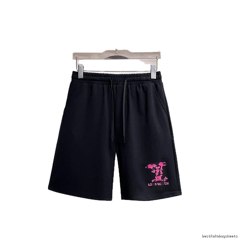 Louis Vuitton Trendy Cool Black Printed Casual Shorts