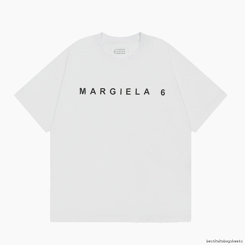 Maison Margiela MM6 Minimalist Style White Short Sleeve T-shirt