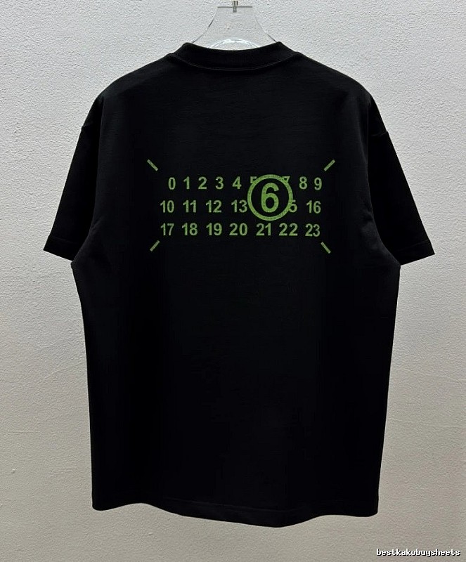 Maison Margiela MM6 Street Style Black T-Shirt