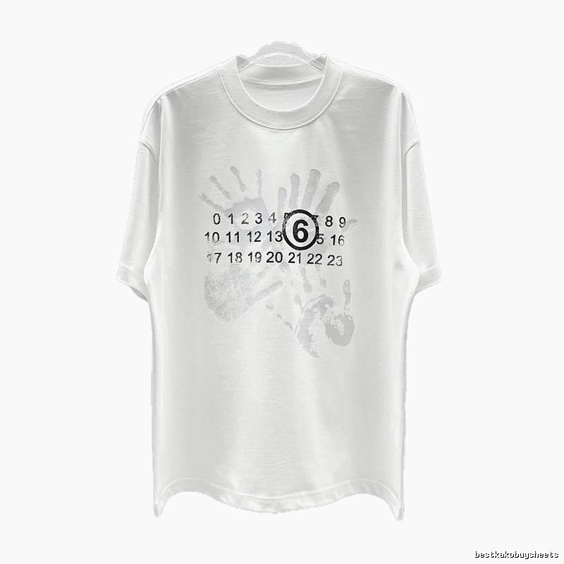 Maison Margiela MM6 Street Style White T-Shirt