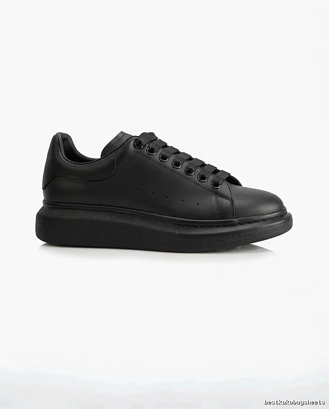 McQueen Thick-soled Casual Style Black Shoes