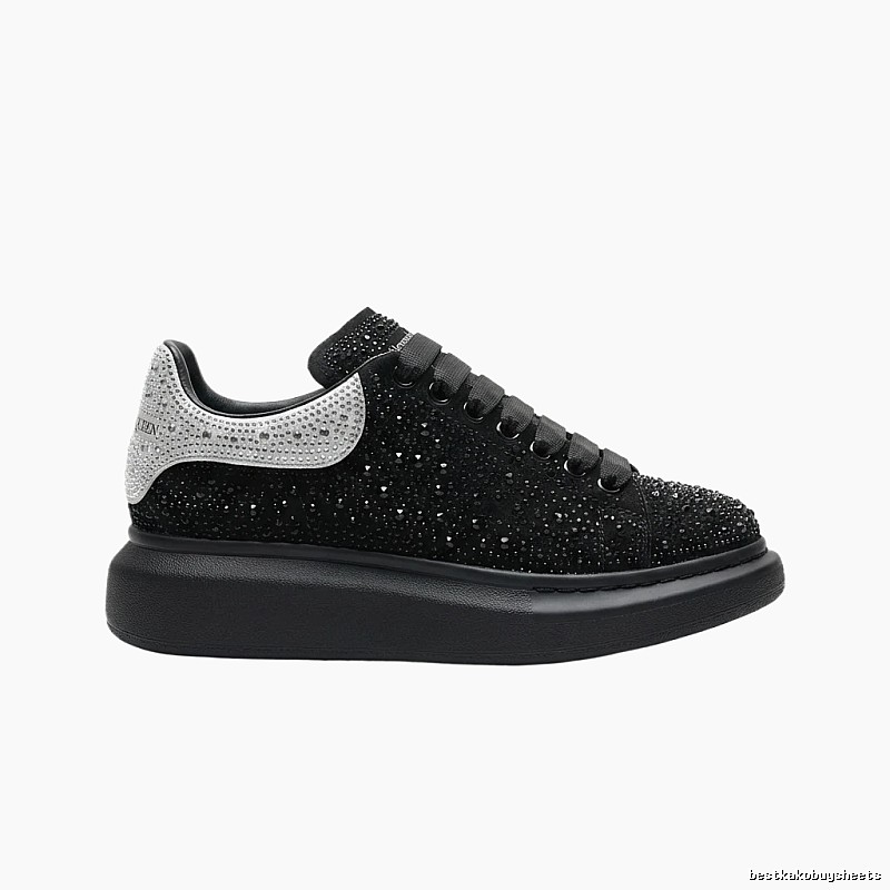 McQueen Thick-soled Trendy and Cool Black Shoes