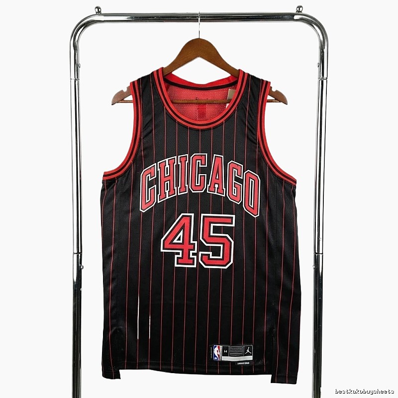 Michael Jordan retro black and red jersey