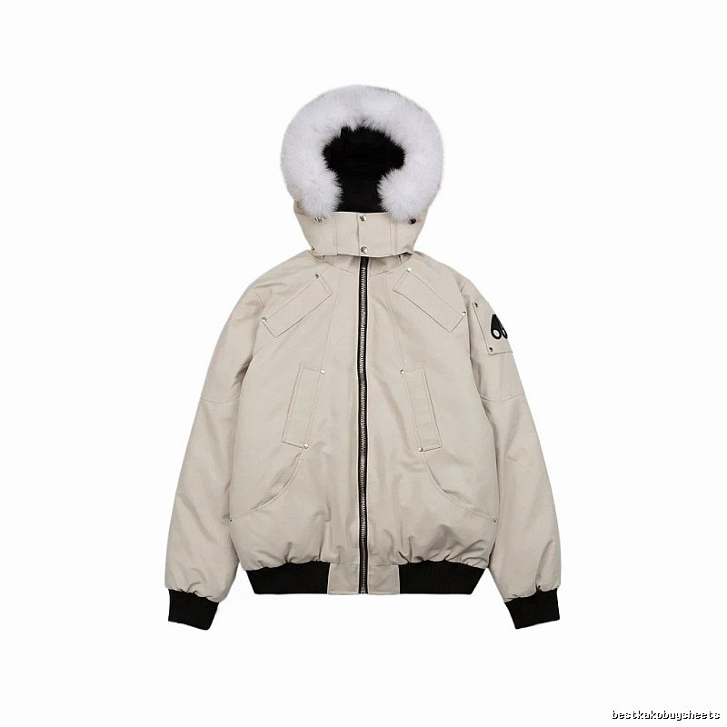 Michael Kors parka down jacket in off-white