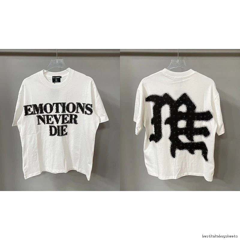 Mixed Emotion Graffiti Street Style White T-Shirt