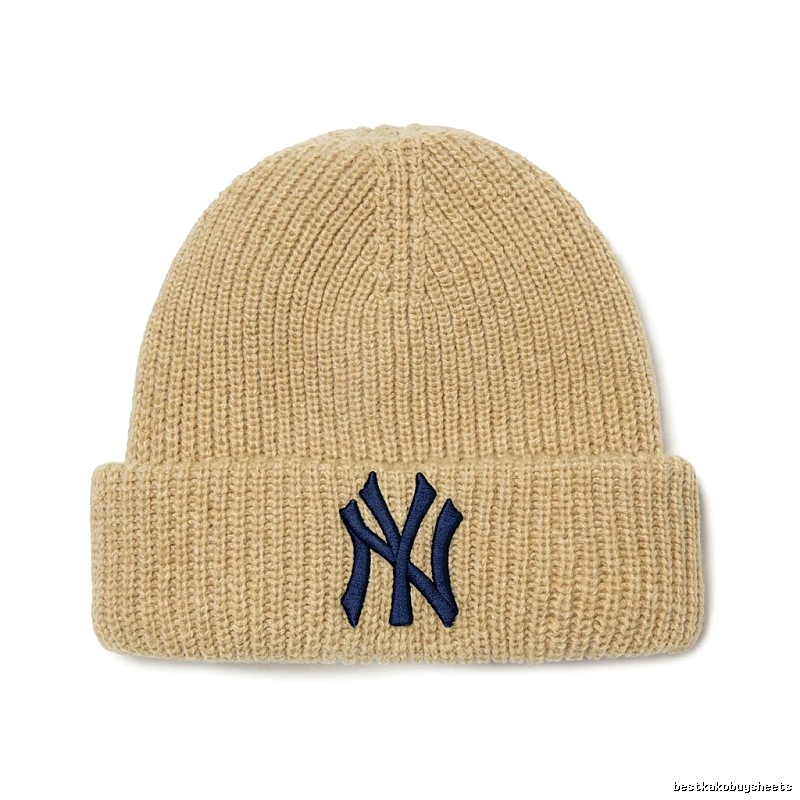MLB classic beige knitted hat