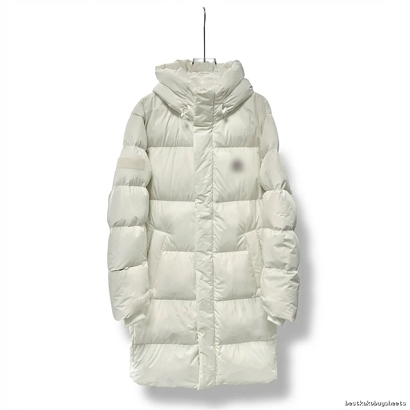 MLB long simple style off-white down jacket