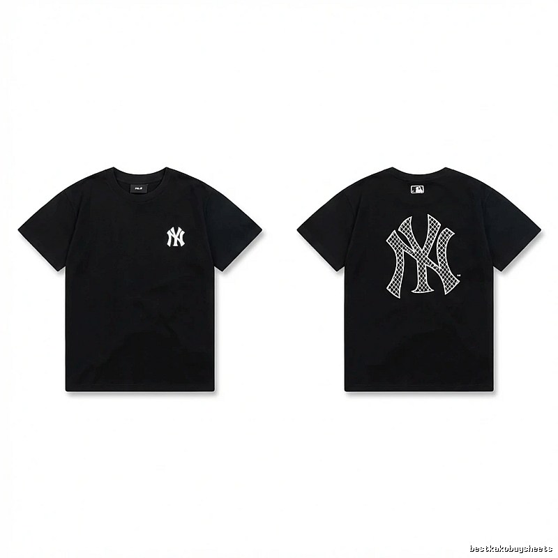 MLB NY Series Trendy and Cool Style Black T-shirt