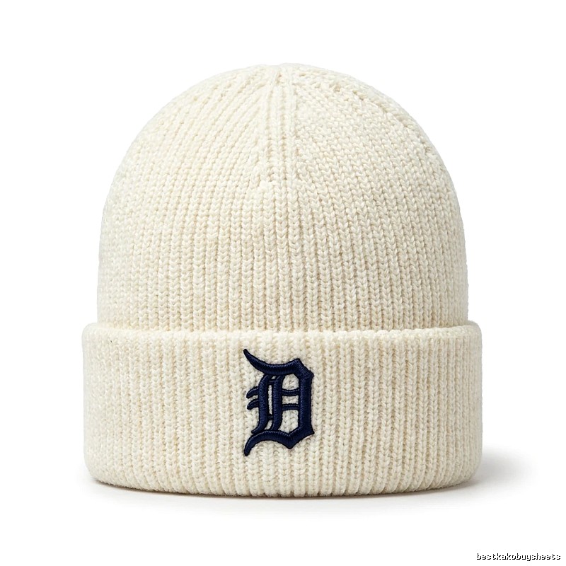 MLB retro-style beige knitted hat