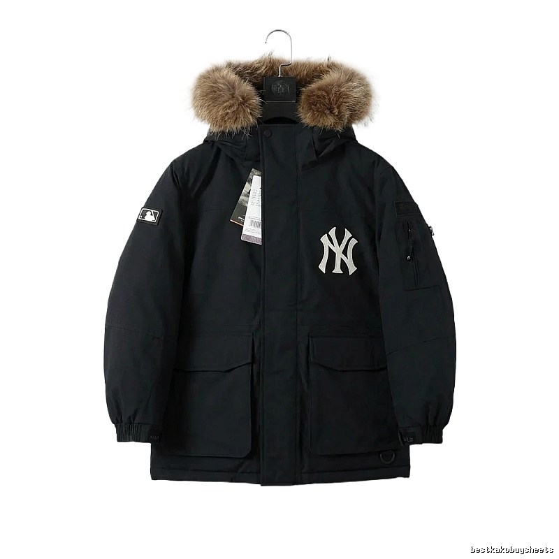 MLB workwear style black down jacket