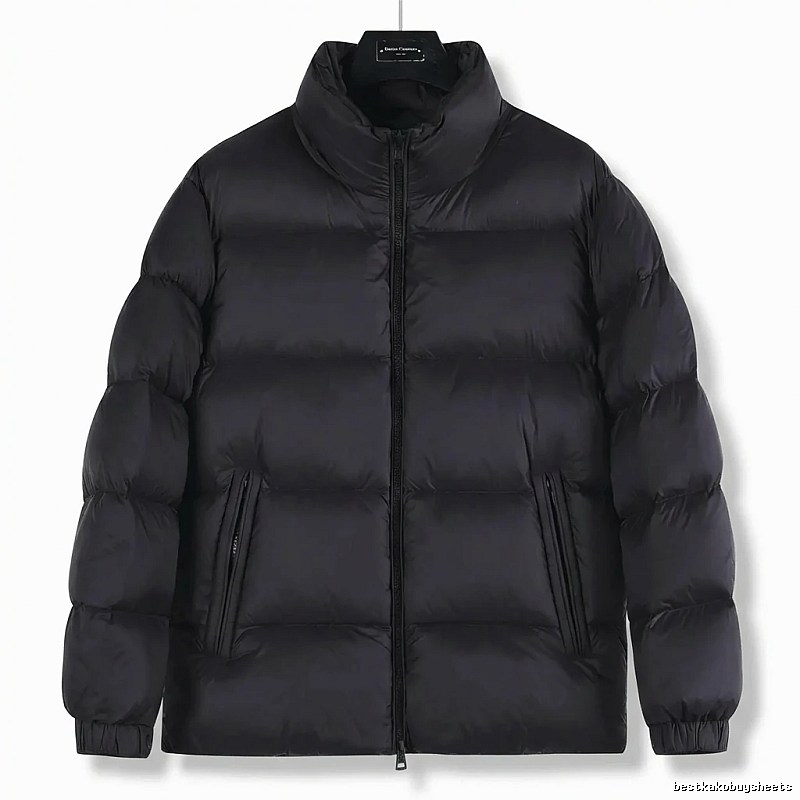 Moncler black casual down jacket
