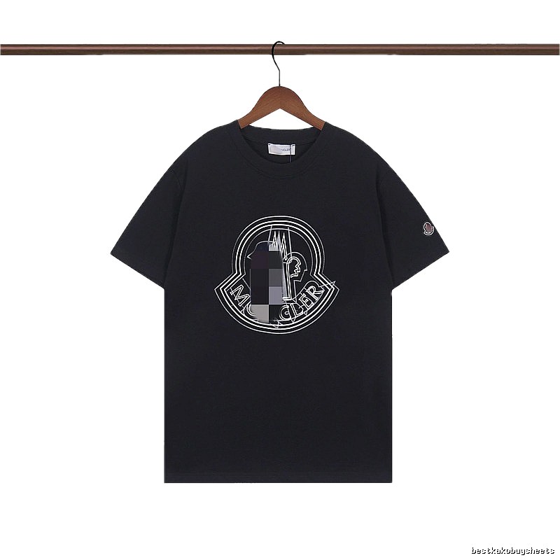 Moncler Classic Logo Casual Black Short-sleeve T-shirt