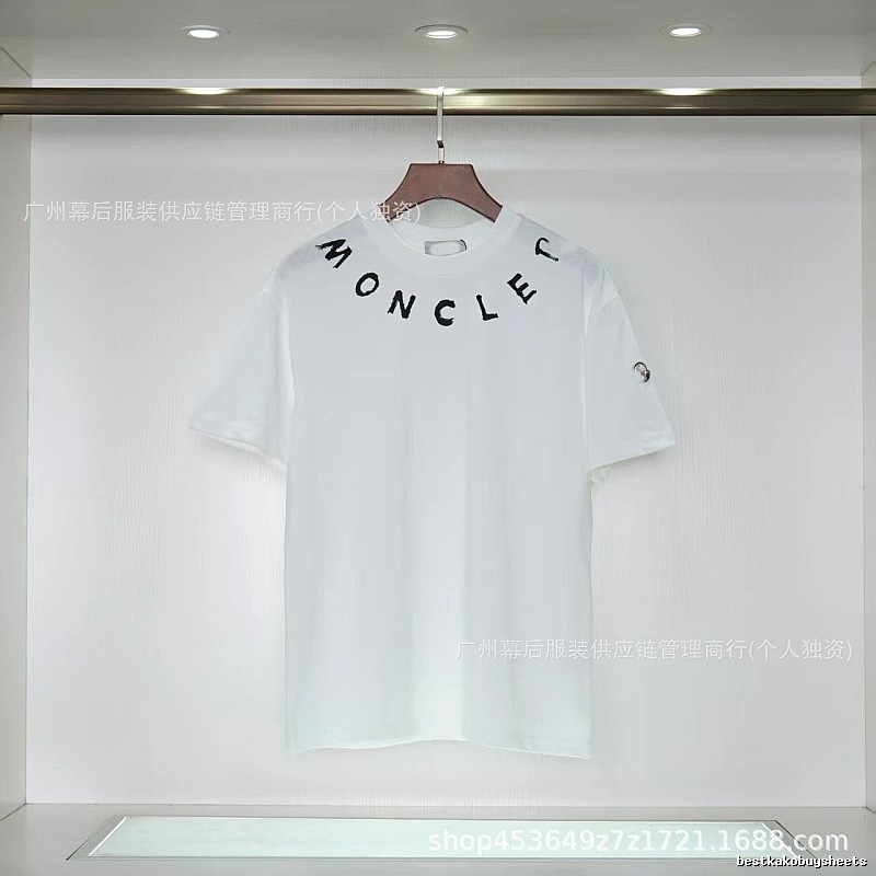 Moncler Graffiti Casual Style White Short-sleeve T-shirt