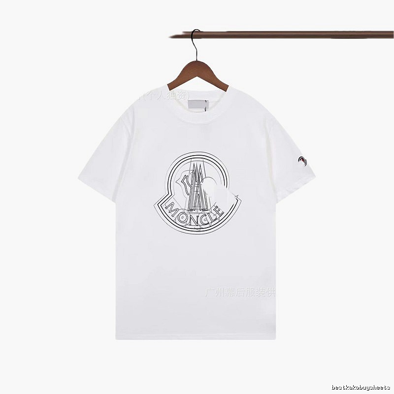 Moncler Large Logo Trendy Style White Short-sleeve T-shirt