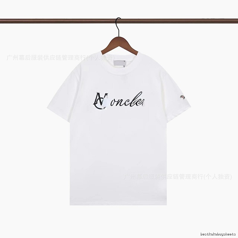 Moncler Letter Print Casual White T-Shirt
